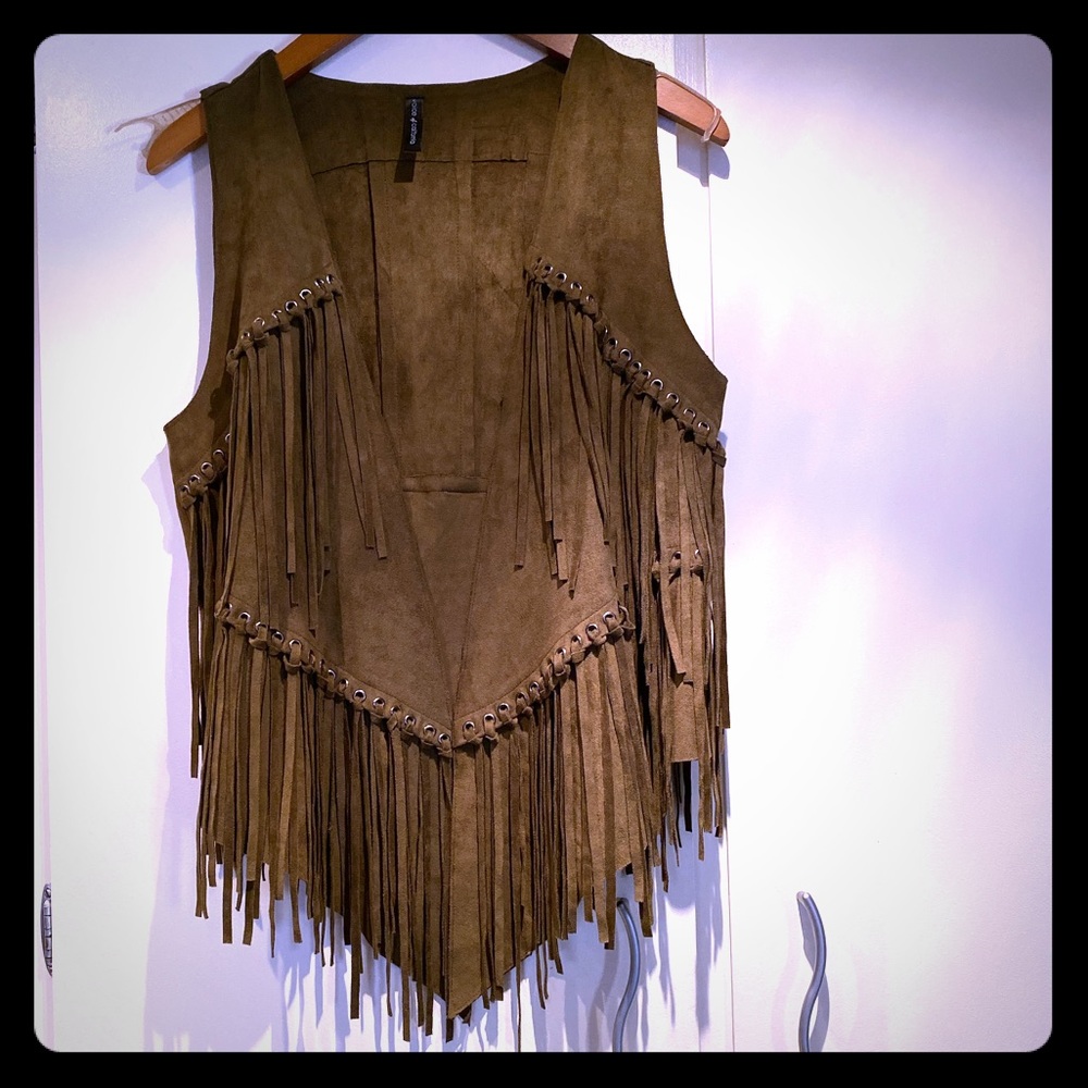 Faux Suede Vest